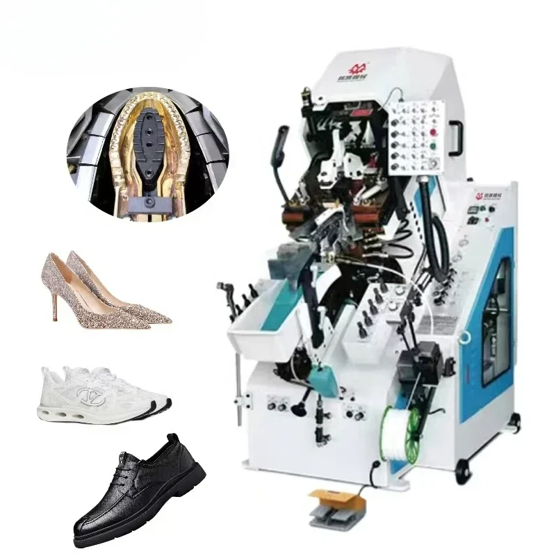 9 Pincers Hydraulic Shoe Toe Lasting Machine With Gluing Shoe Factory Machine For Any Shoes