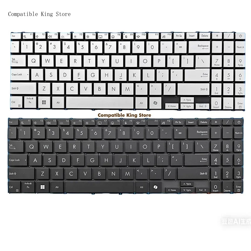 DD+US Layout for ASUS Vivobook S15 Pro15 S5507QA S5506M M5506U S5507Q S5606S Laptop Keyboard