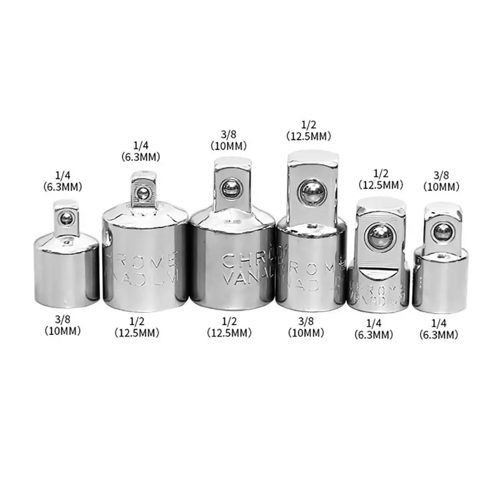 1 Stuks Kop Adapter Socket Adapter 1/4 3/8 1/2 Inch Sleutel Adapter Deel Ratel Sleutel Mouw Vrouw Naar Man