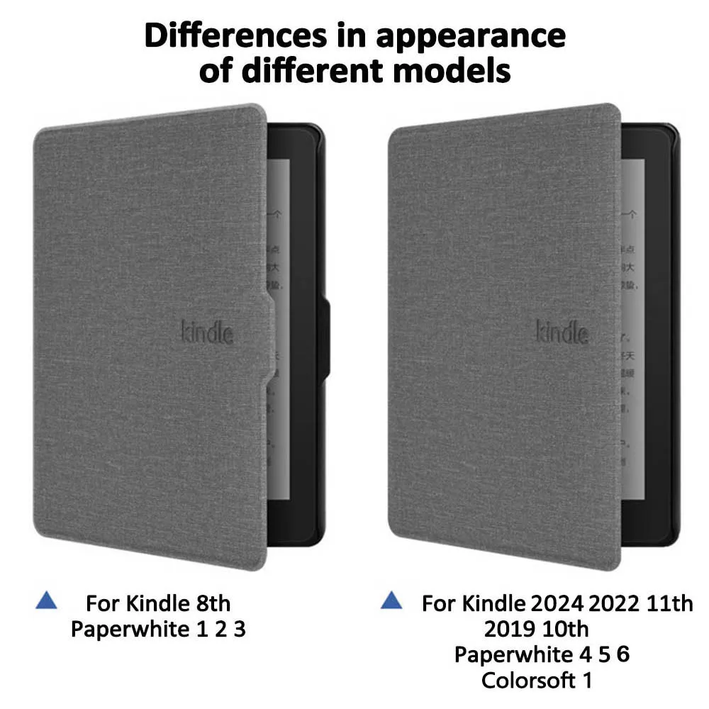 Hülle für Kindle 2024 2022 2021 Paperwhite Colorsoft 1 2 3 5 6 10 11 12. Generation 6 6,8 7 Zoll Zubehör Tasche Cover Funda