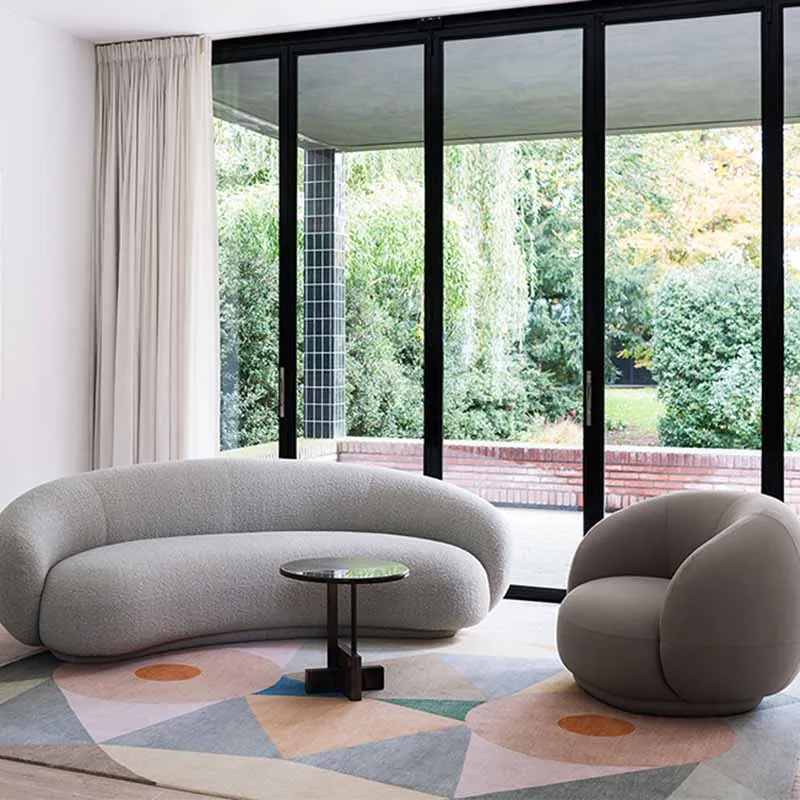 الأرائك الخشبية الفاخرة الشمال بسيط مريح مصمم غرفة المعيشة الأرائك الحديثة صالة ما بعد الحداثة الأميرة الأثاث الفريد