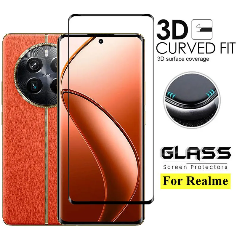 Full Cover Glass For Realme 12 Pro Plus Screen Protector Realme 12 Pro+ Tempered Glass Protective Phone Film Realme 12 Pro Plus