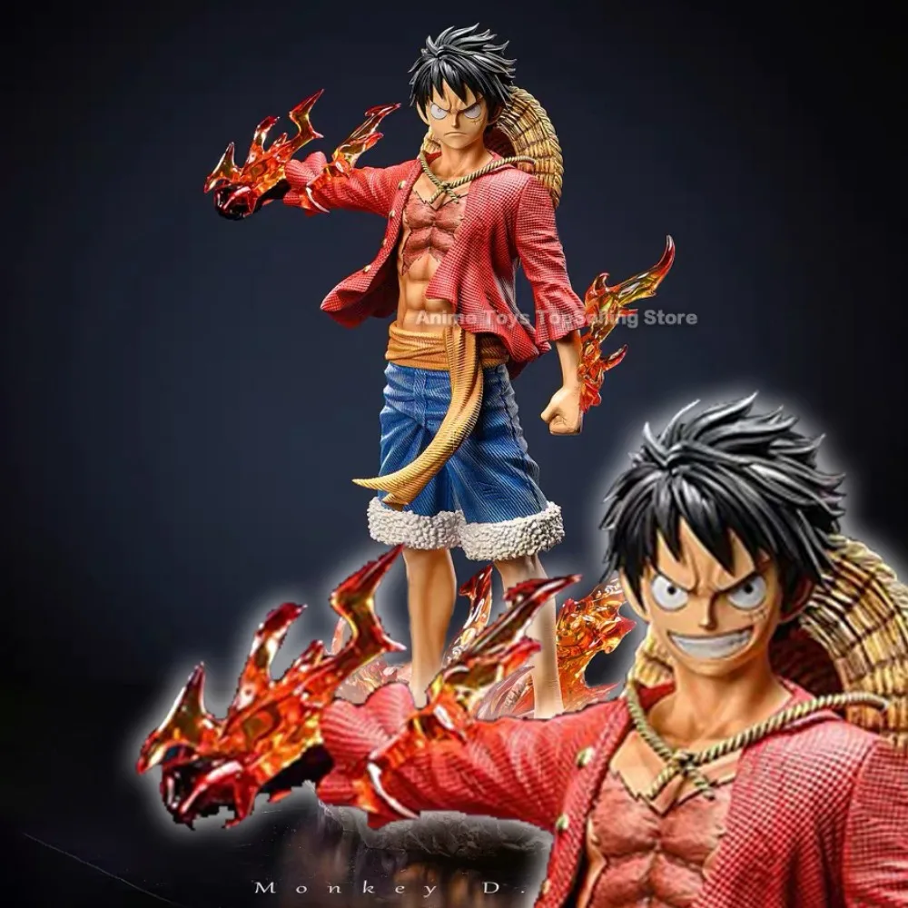 27cm Anime One Piece Figure Luffy Figure Two Faces PVC Statue Collectible Model Toys Gifts