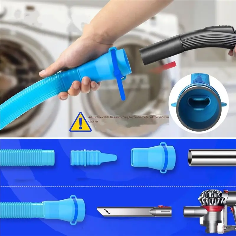 AB66-Dryer Vent Cleaner Kit Dryer Lint Cleaner Vacuum Attachment & Brush Dryer Vent Cleaning Kit For Dryer Lint Trap Cleaner