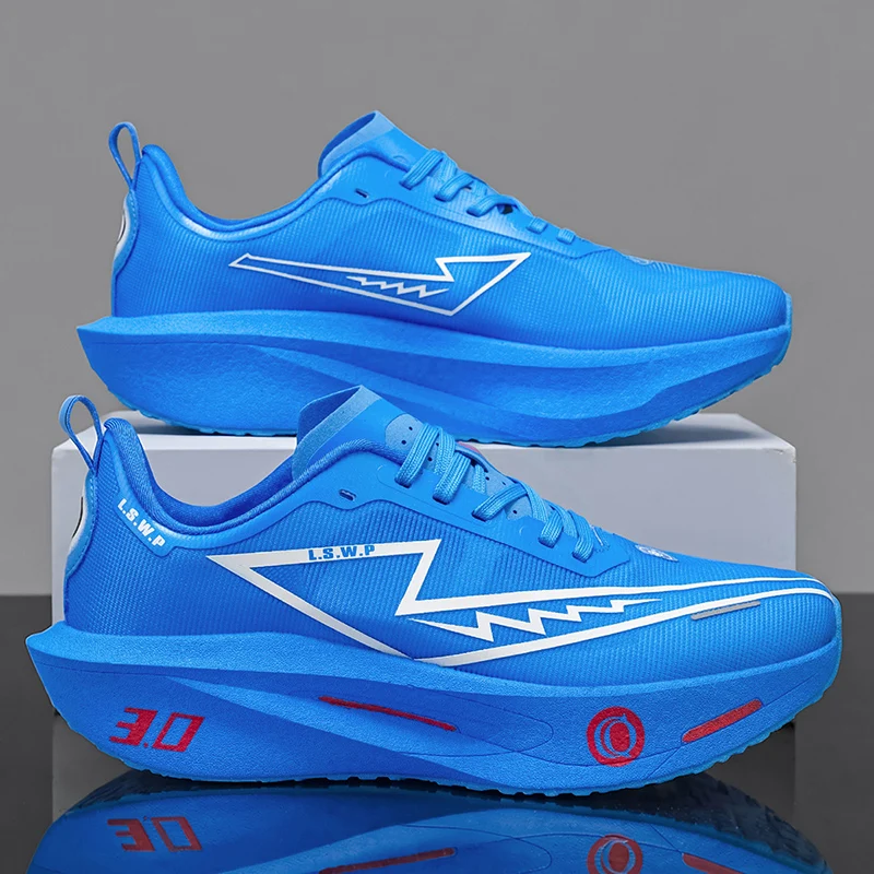 Marathon Running Shoes Men Carbon Board Speciality Sports Breathable Lightweight Women's Comfortable Athletic Nonskid Sneakers