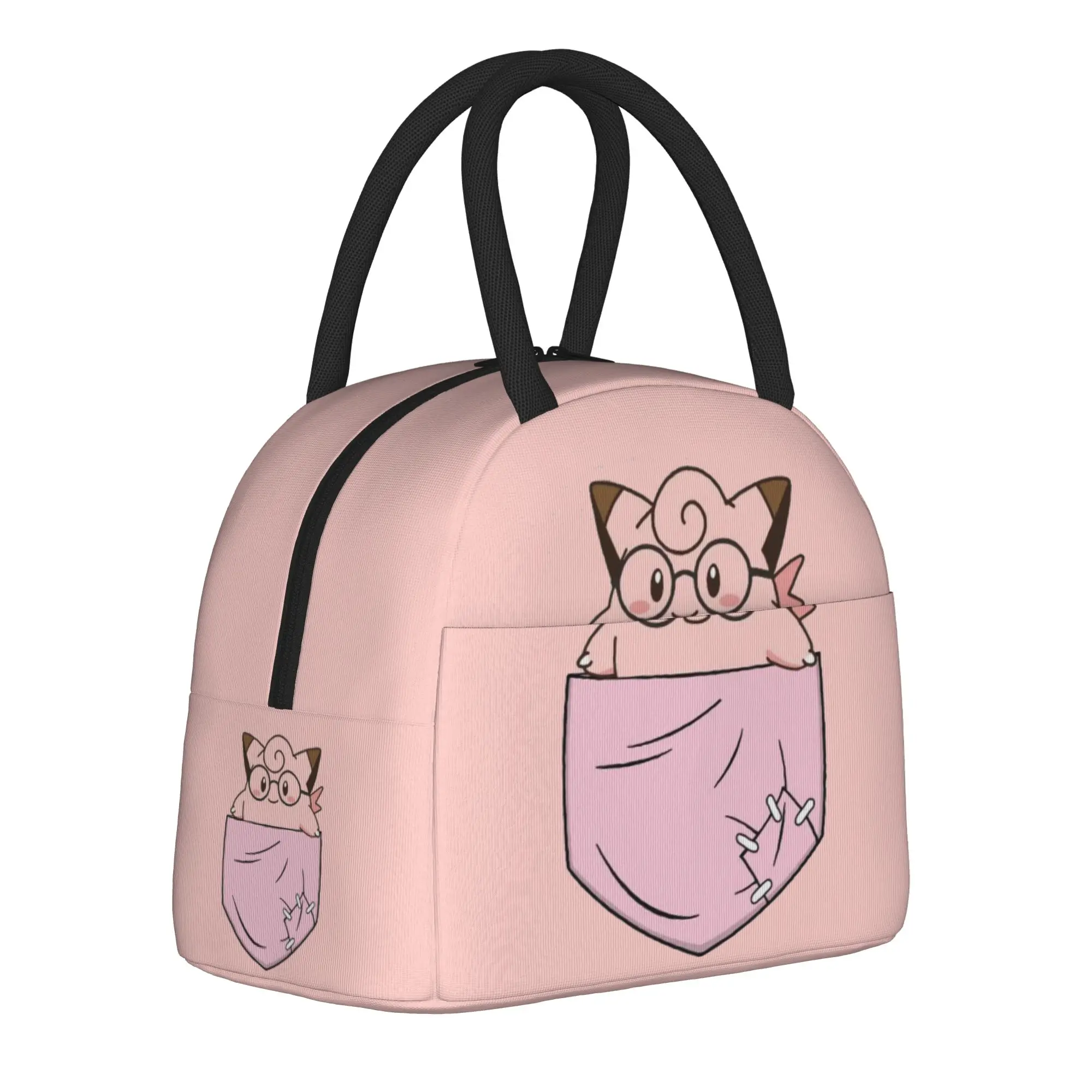 

pokemoned Character Set Insulated Lunch Bag for Men Women Storage Food Box Portable Thermal Cooler Lunch Boxes For Travel