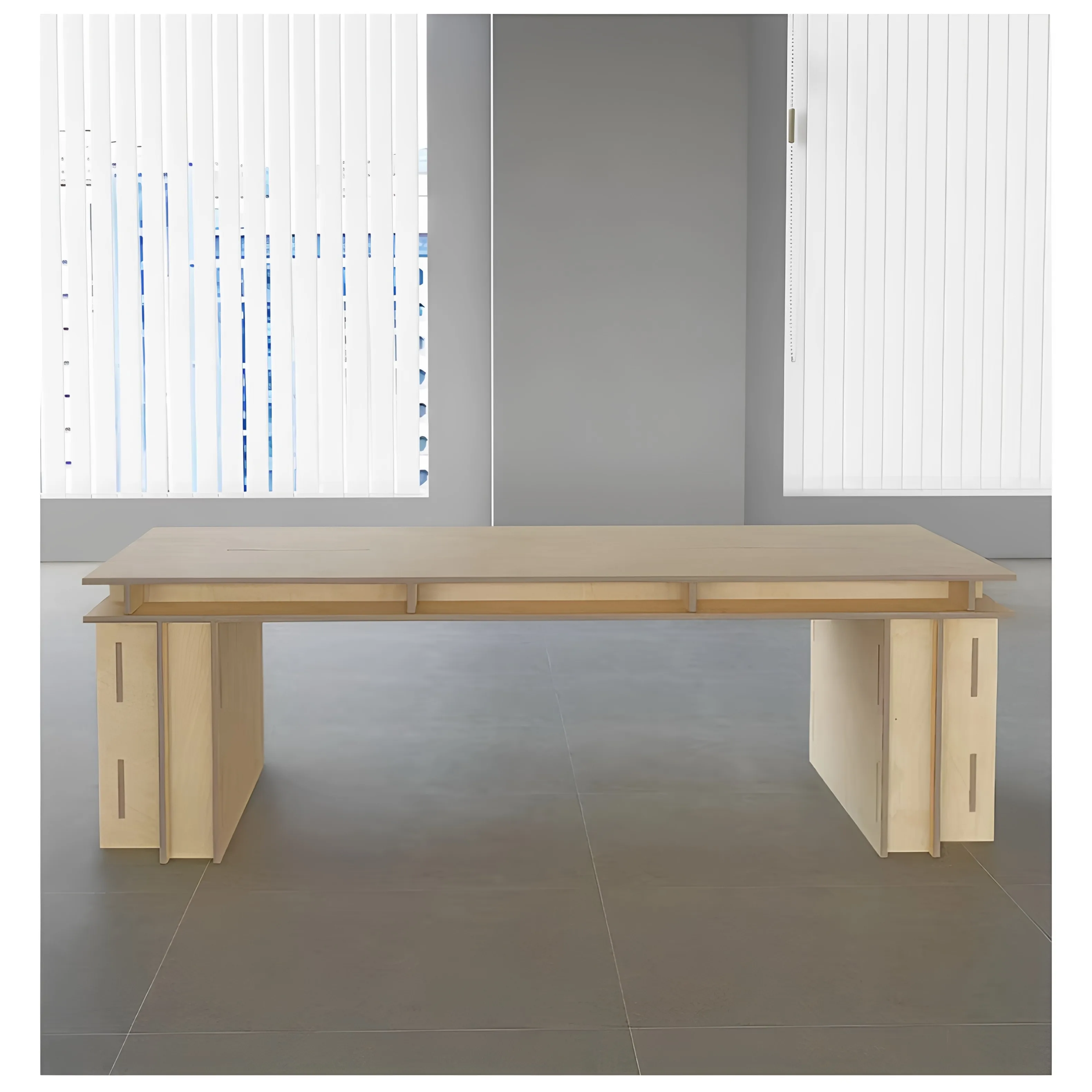 YJQ ocean board simple modern desk staff light luxury large desk