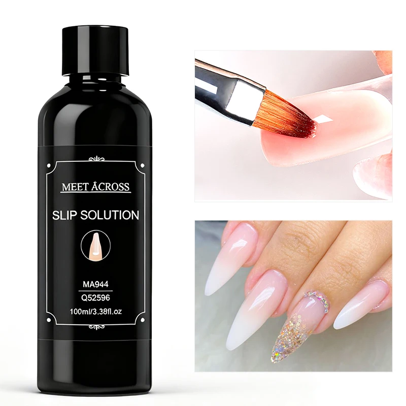 1/2pcs 100ml Nail Liquid Slip Solution for Quick Extension Acrylic Nail Gel Nail Extension Nail Art Manicure Tools Nail Supplies