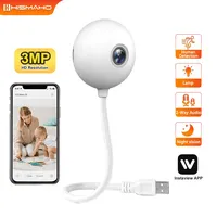 3MP Indoor Mini Camera WIFI Wireless Baby Monitor USB Light Bulb Camera Home Security Protection Video Surveillance Instaview