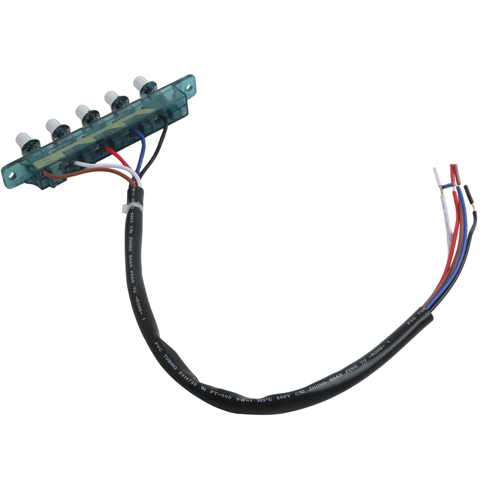 Range Hood Keyboard Switch 5 Key Control Panel PC Construction With Lighting And Safety Lock For Home Kitchen Ventilation System
