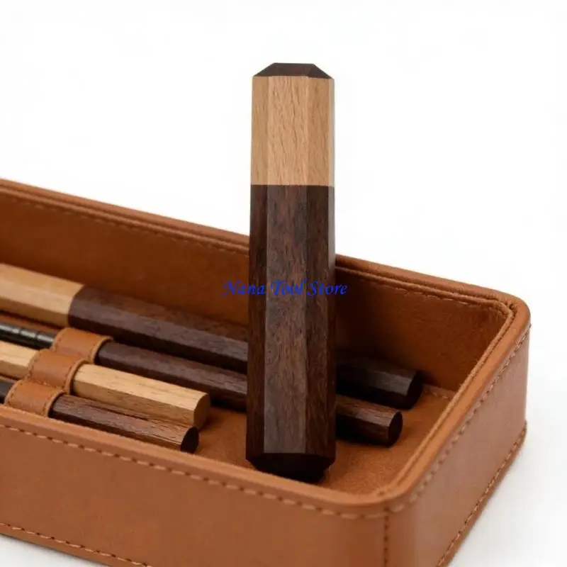 31GJ Comfortable Octagonal Wooden Handle Octagonal Handle Replacement Craft Supplies