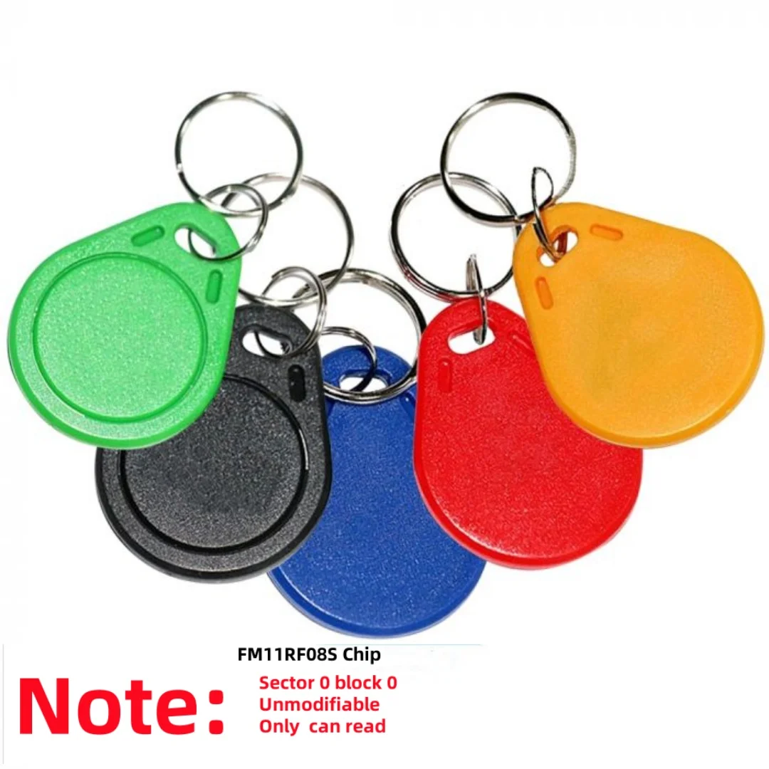 13.56MHz RFID Keyfob NFC Keytag for Access Control, ISO14443A Proximity Tag, Waterproof ABS Smart Keychain, FM11RF08S Chip