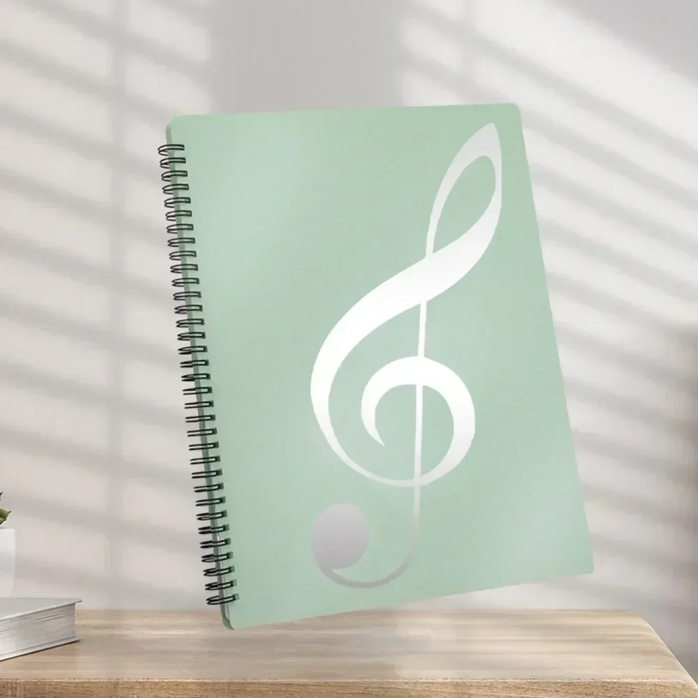 Flexible 40 Pages Piano Music Score Folder A4 Music Book Clip Sheet Note Folder Piano Paper Sheets Music Score For Practice - Image 3