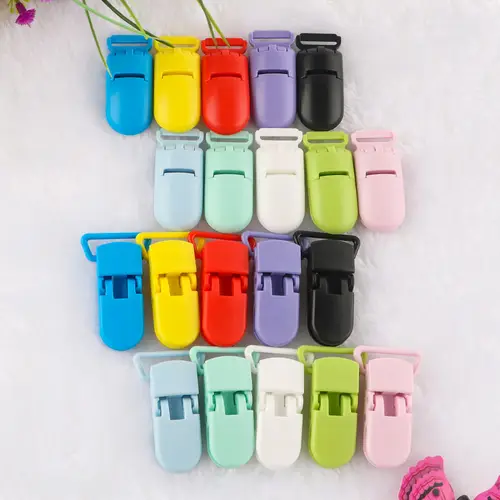 Sunrony 10Pc Plastic Pacifier Clips Holder For DIY Pacifier Chain Necklace Accessories Components For Jewelry Making - Image 3