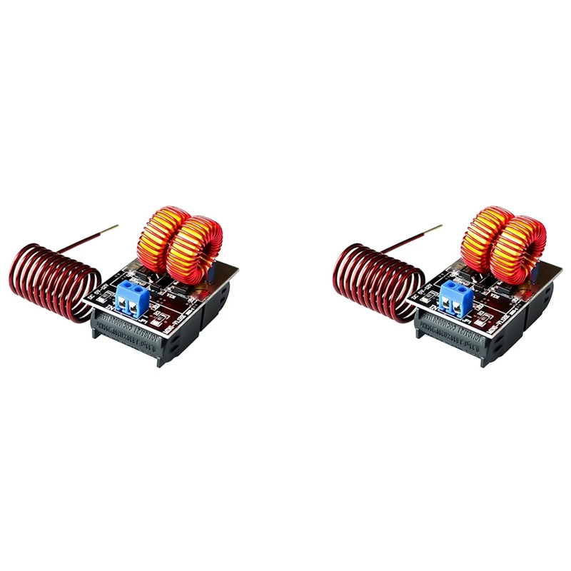 Top Deals 2X Mini ZVS Heating Machine 120W High Frequency Induction Heating Board Module Driver Heater