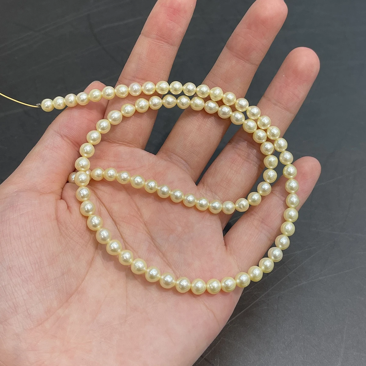 4-5mm Natural Freshwater Pearls Beads String Colors Round Pearl Loose Beads for Jewelry Making DIY Necklaces Accessories Strand