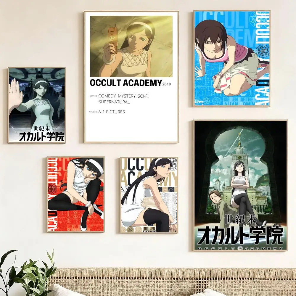 Japanese Anime O-Occult Academy Poster Print Painting Home Decor for Bedroom Living Room Hallway