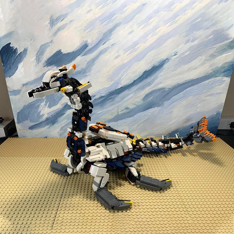 

2003PCS Horizon Forbidden Westes Tideripper & Apexeer Machine Video Game Creature DIY Model Building Blocks Gift for Fans