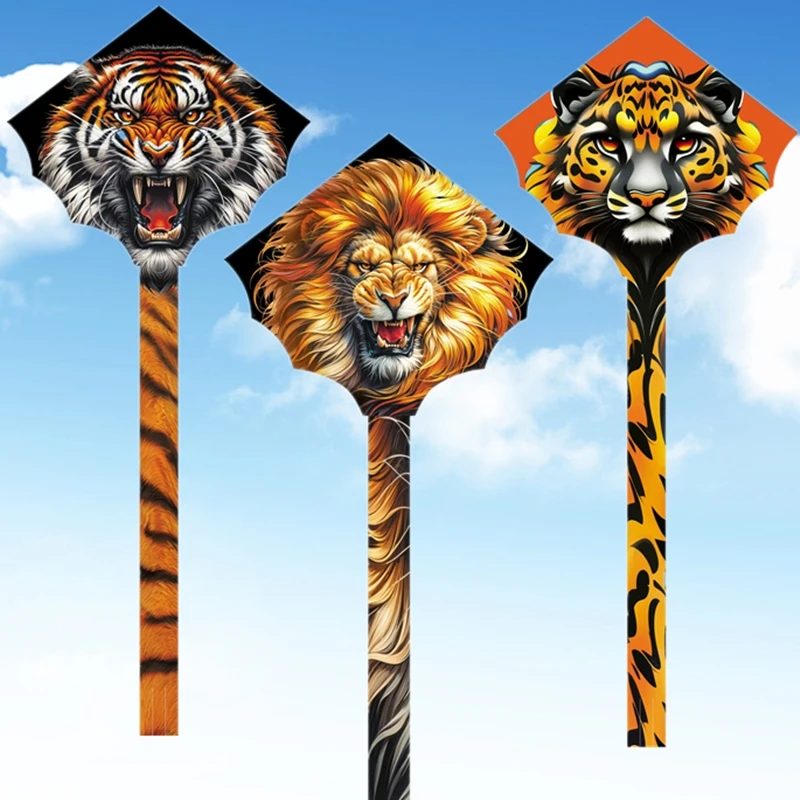 Free shipping animals kite outside kids activity lion kite for kids professional kites outdoor toy fun toys new Leopard kite koi