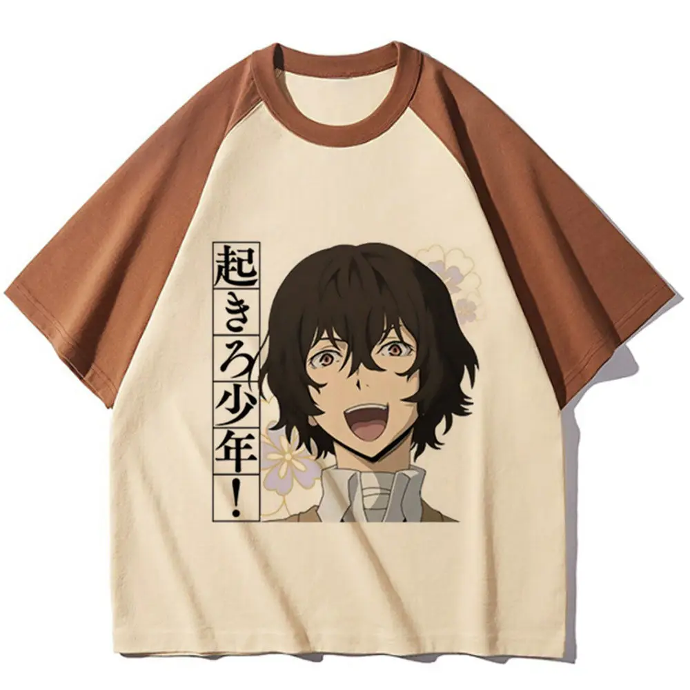 Bungou Stray Dogs t-shirt girl Comfortable Vintage Digital 2000s aesthetic t-shirt Gothic Colorful anime graphic Classic Retro