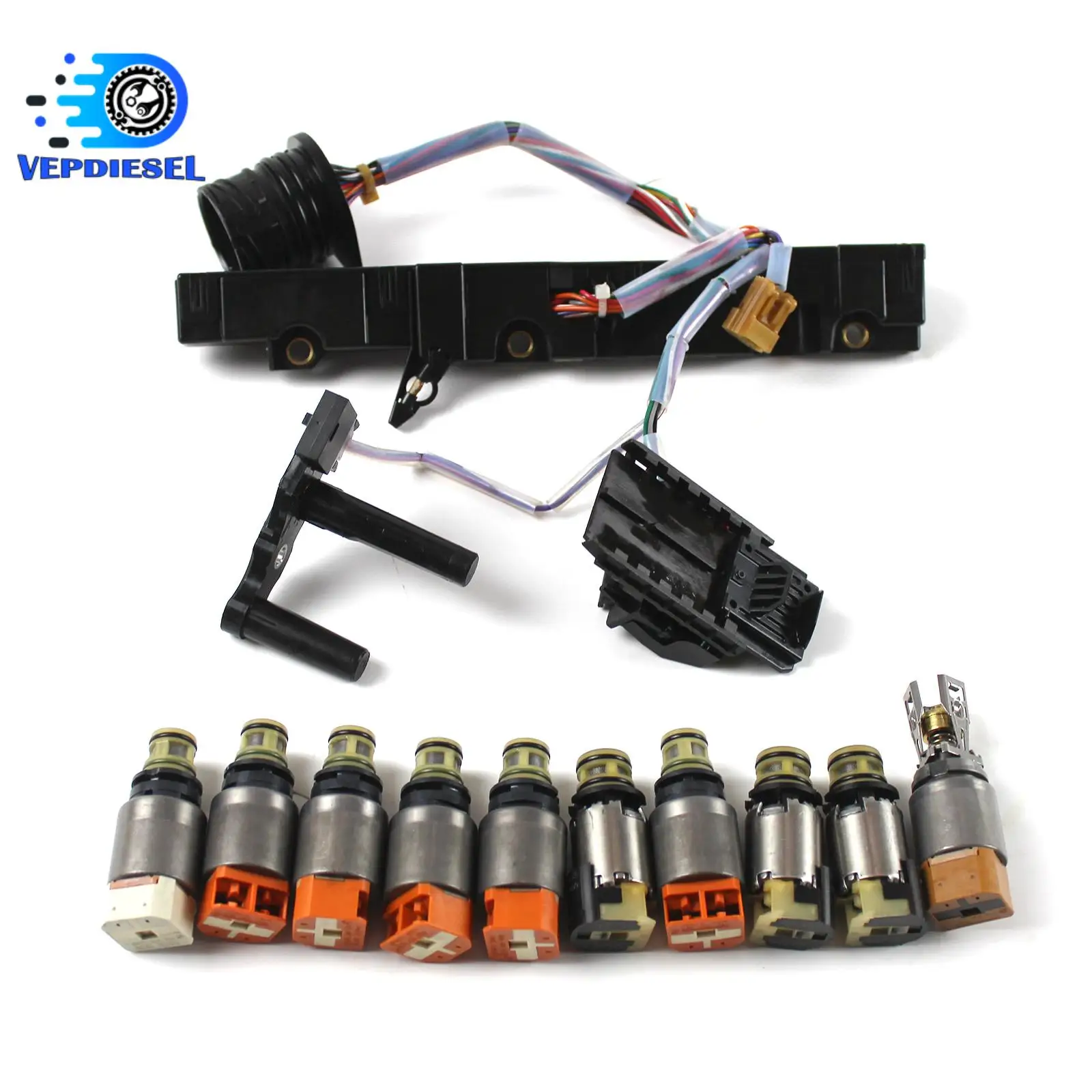 

Transmission Valve Solenoid Kit 9HP-48 w/ Harness 9-Speed for Land Rover Caravan Cherokee Renegade MDX CRV Doblo Car Parts