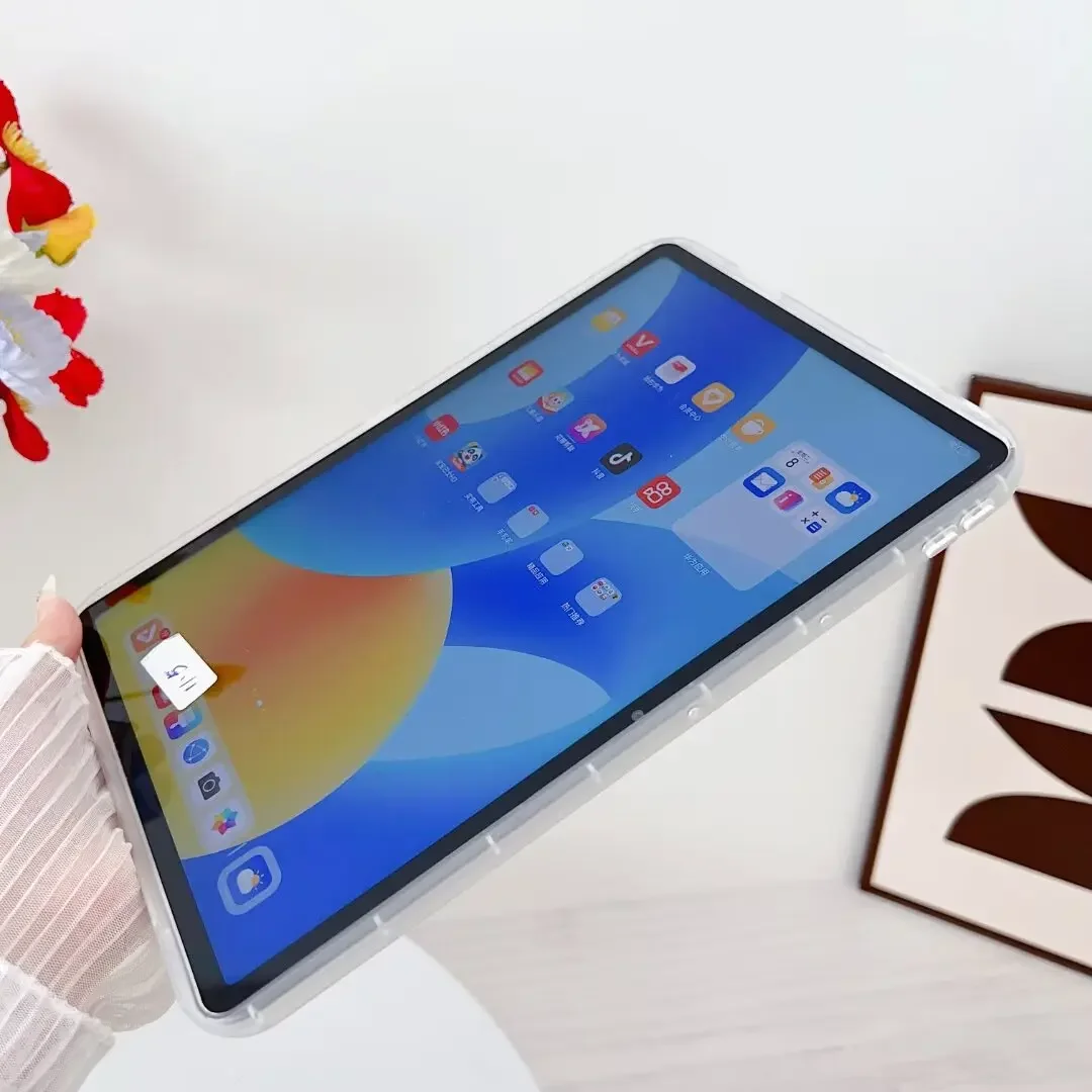 حافظة أطفال من البولي يوريثان لهاتف هواوي Matepad 11.5 Air 11.5 "11.5S 2024 SE 11 Honor Pad X8a غطاء لوحي مرن ناعم مع حزام معصم