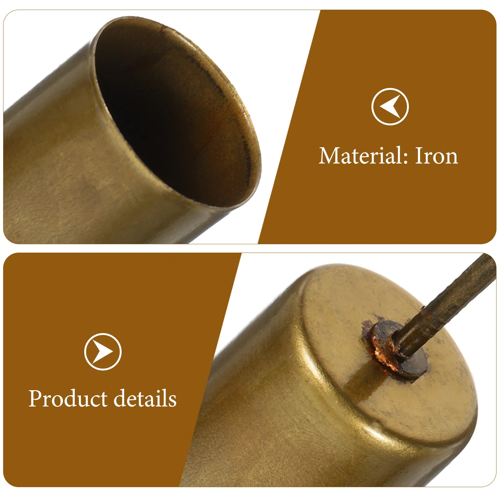 

4Pcs Christmas Cup Spike Holders Metal Inserts Cylinder Festive Holder Decor Christmas Tree Decor