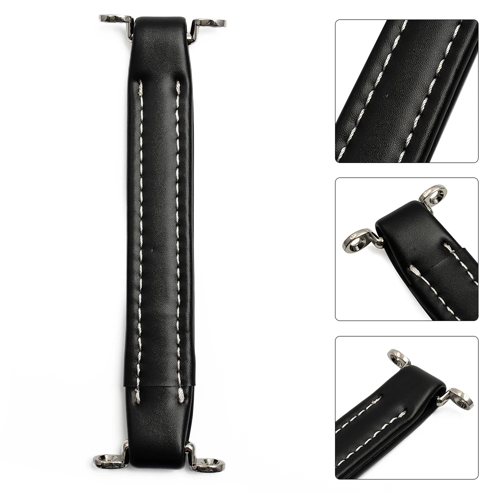 2023 New Brown Vintage Style Leather Guitar AMP Handle With Screw Kit For Guitar Amplifiers Handle For Hifi Audio Cabinet