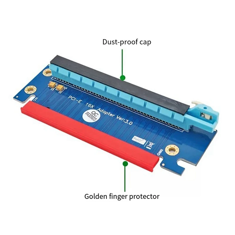 PCI-E16X Graphics Card Steering Adapter Computer Graphics Card Slot Left Steering Card Version 3.0 Adapter Card