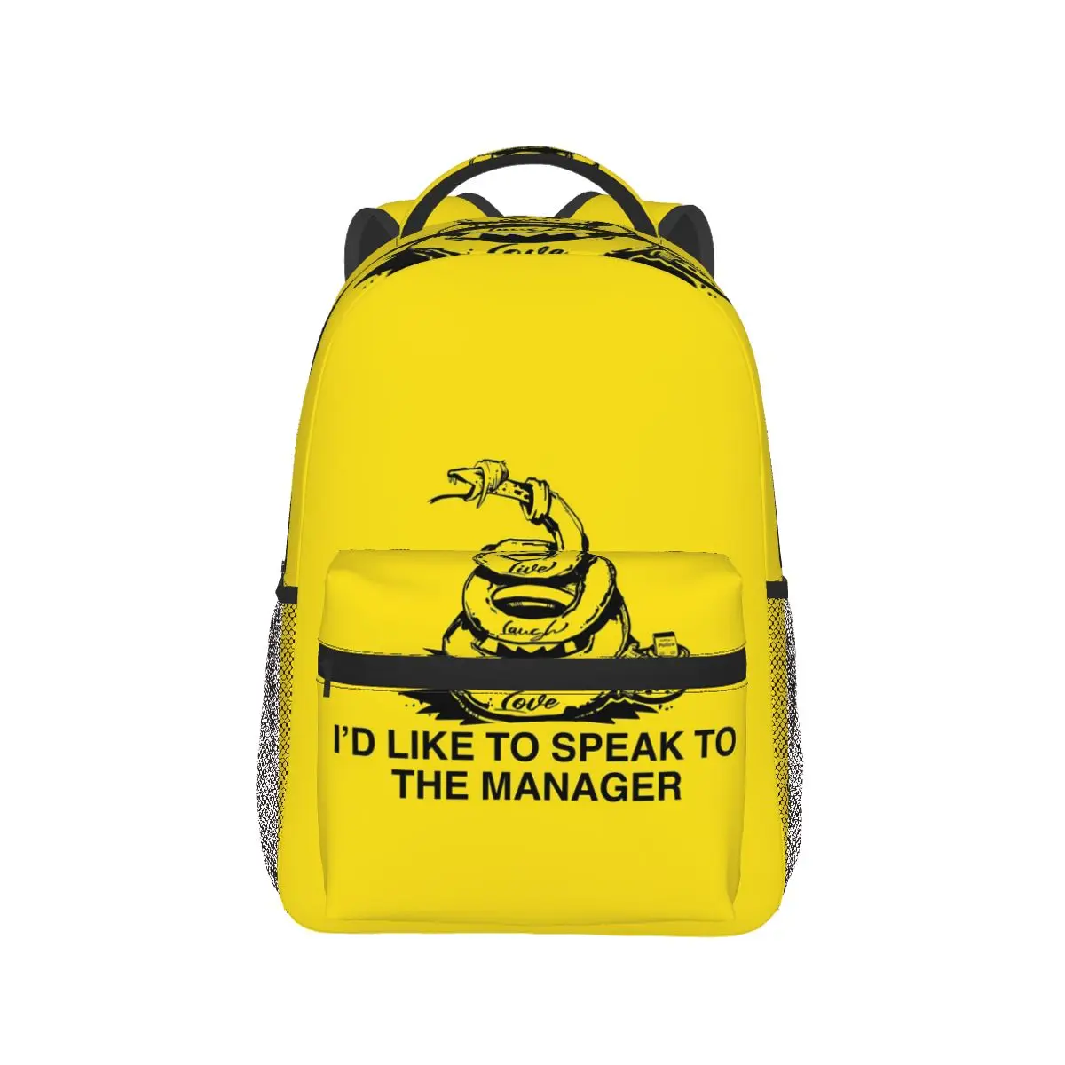 

Libertarian Gadsdens Flag Ancap Flag Backpack Hot Sale Daypack Large Capacity Kid BookBag School Bag Shoulder Bags for Men Women