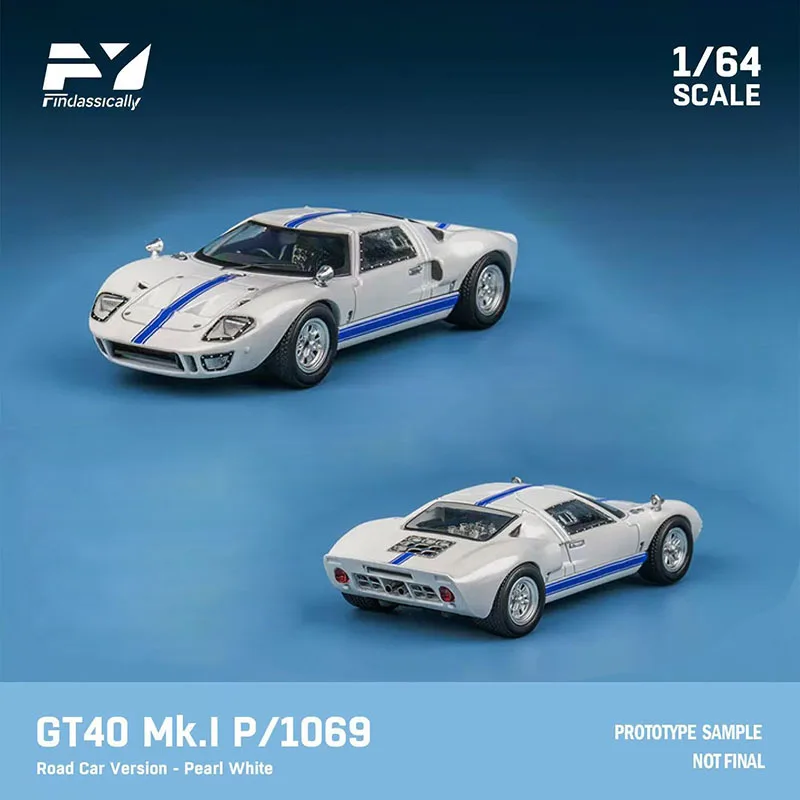 

Findclassically Diecast 1:64 Alloy GT40 Mk.1 P/1069 Car Model Toys Gifts Collection Adult Souvenir Decoration Static Display