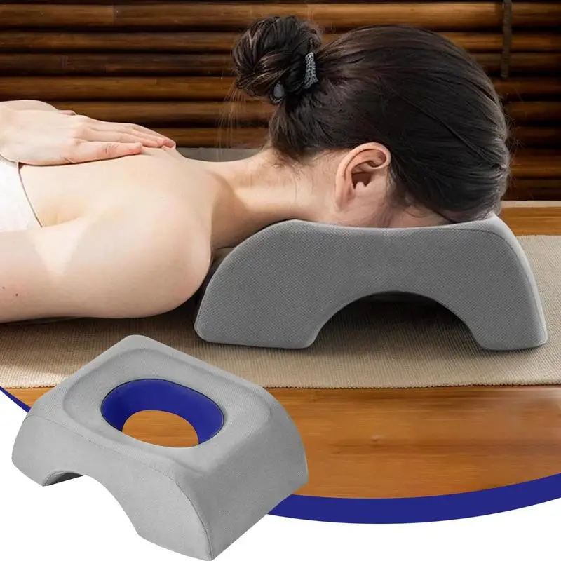 Face Pillow For Massage Foam Face Cradle Square Face Down Massage Pillow Ergonomic Comfortable Face Pillow Breathe Easy Face