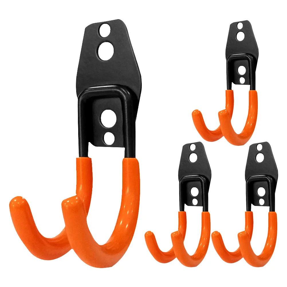 

4 Pcs Wall Hangers Heavy Duty Tool Hook Small Tools Hooks Garage Organization Storage Rack Metal Utility