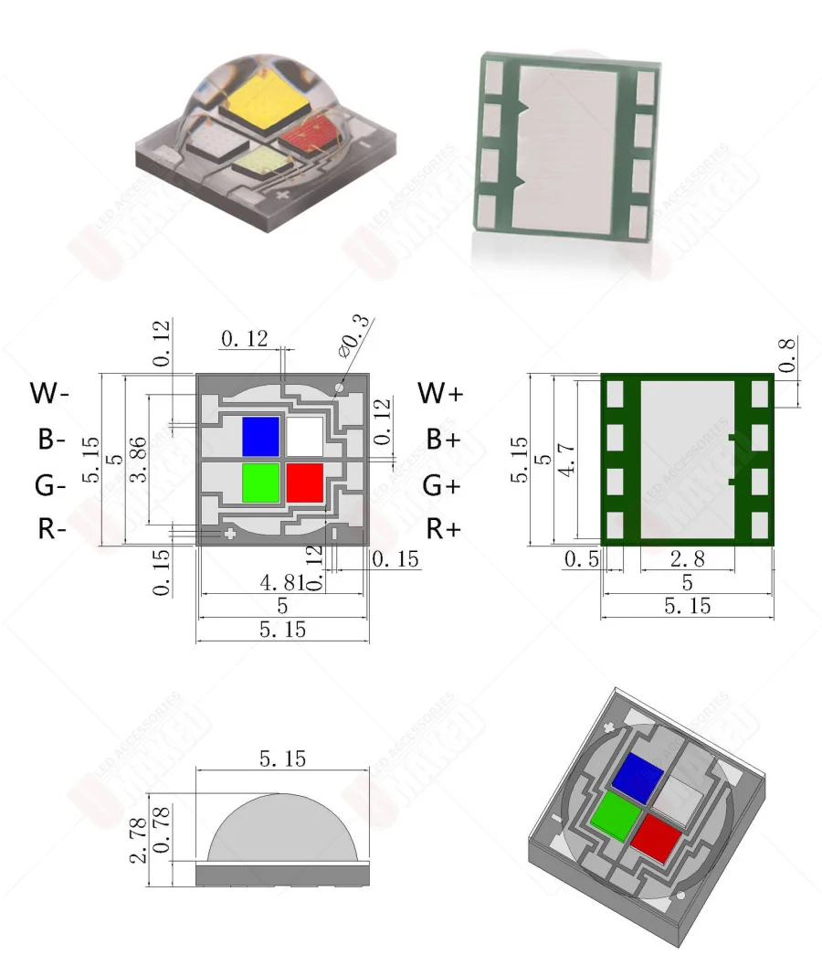 10pcs XML5050 RGBW RGBWW RGB+Cool/Warm White 12w 4 chip LED Emitter Bulb Mounted On 20mm Star PCB For Stage Light