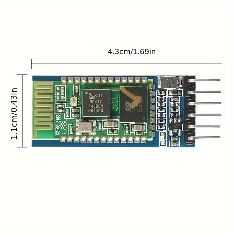 HC-05 master-slave 6pin JY-MCU anti-reverse, integrated For Bluetooth serial pass-through module, wireless serial