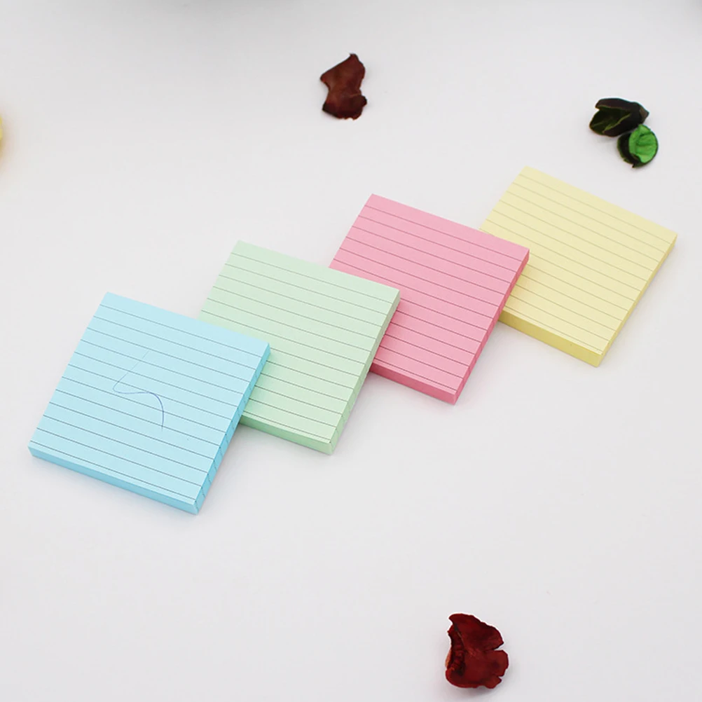 

10 Pcs Notepad Message Memo Office Student Horizontal Strong Adhesive Removable Reusable Practical Thick