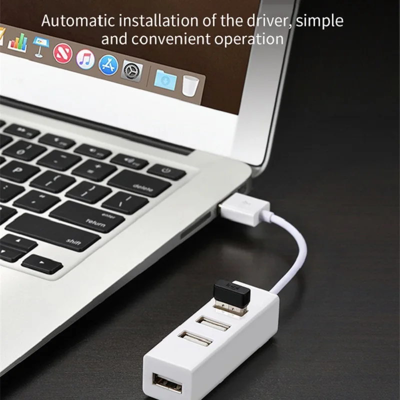 Mini 4-Port USB HUB USB Spliter Hub Adapter High Speed Hub USB 2.0 Splitter Converter All In One For PC Computer Accessories