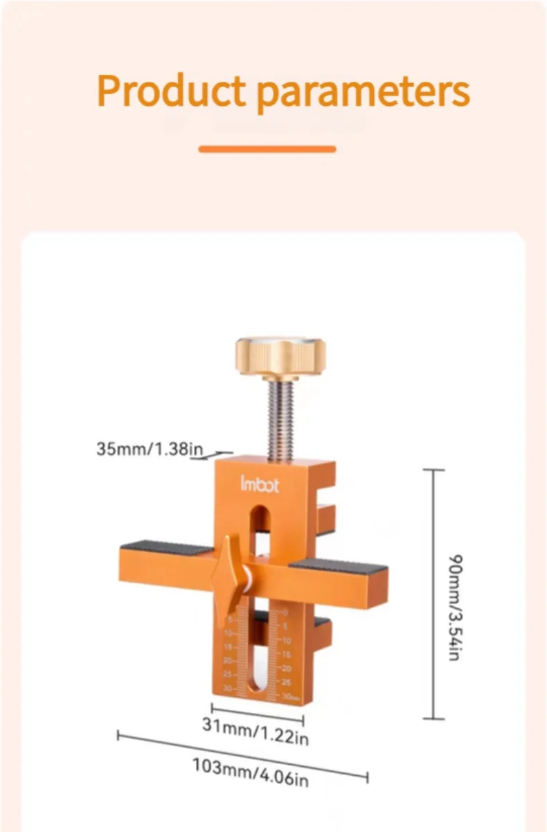 Cabinet Door Installation Jig 7-40mm Adjustable Cabinet Door Install Positioning Clamp Wood Cabinet Door Installation Locator