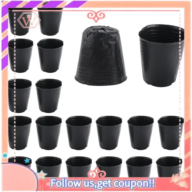 

AT84-500 шт. пластиковые контейнеры для рассады, мешки для выращивания растений, садовые принадлежности, 8x8 см