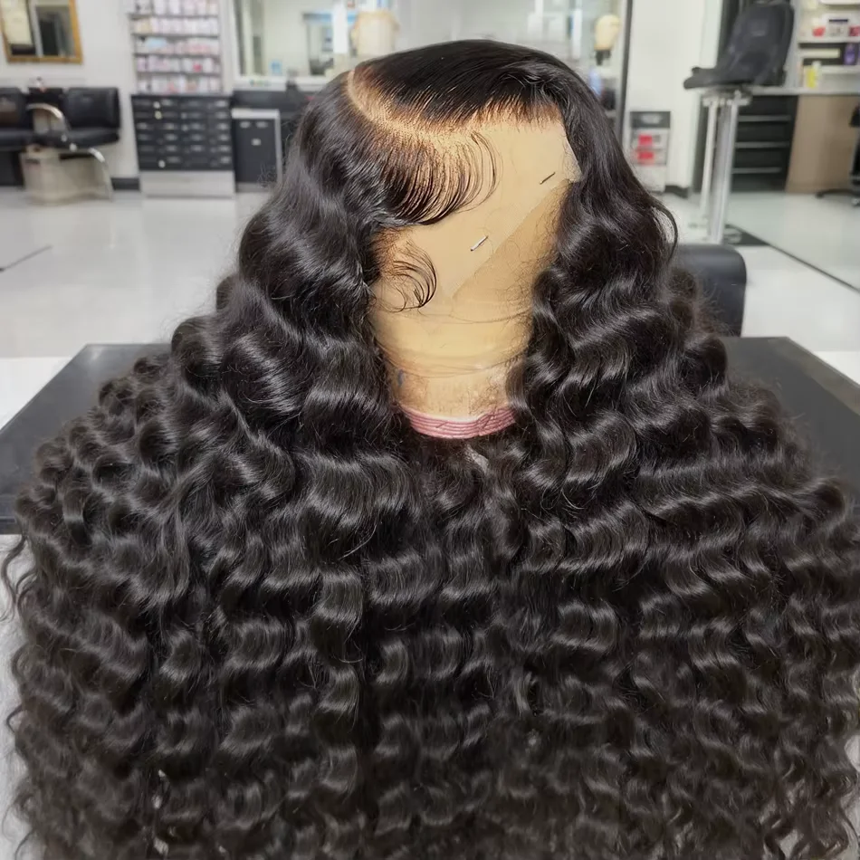 

Парик из 100% натуральных бразильских волос, с HD-кружевом 13x6, свободные волны, 30-34 дюйма, плотность 250, глубокие волны, кудрявые, парики с кружевом 13x4, распродажа