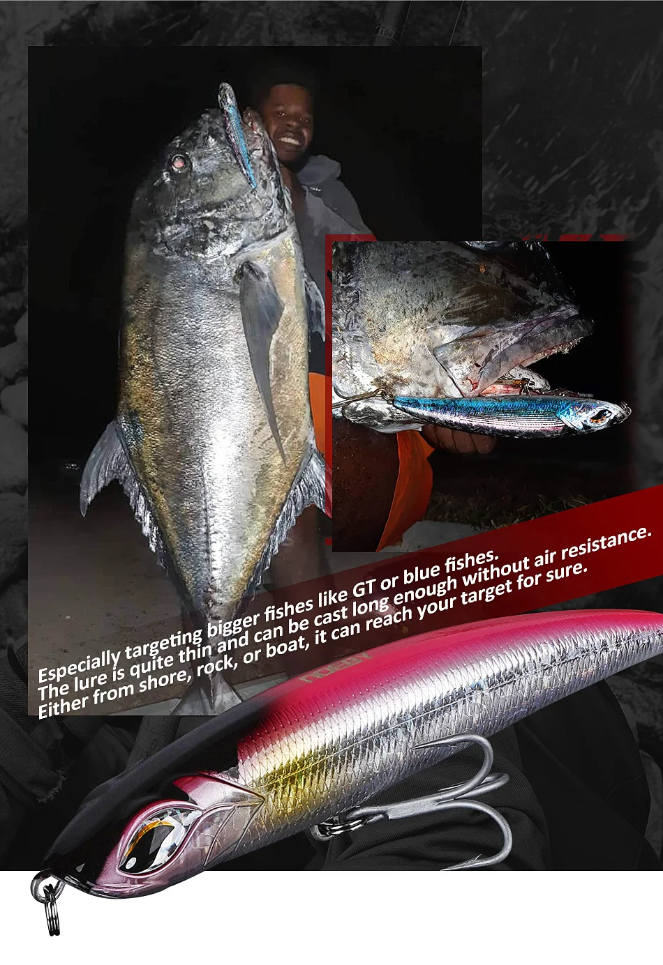 Noeby 115mm 60,5g 150mm 62g 185mm 126,5g Stickbait Sinking Bleistift Angeln Lockt Lange Casting künstliche Köder Meer Angeln Köder – Detail 21