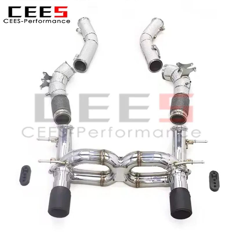 cees Valvetronic Exhaust Pipes for Maserati MC20 3.0T 2020-2024 Exhaust Downpipe Stainless Steel Car Accessories Exhaust System