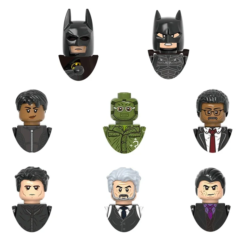 X0334 Batman Xatwoman Bruce Wayne Penguin Riddler Alfred Pennyworth James Gordon Building block boy birthday toy