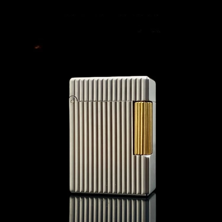 

New ST30 Vertical Pearl Chrome Oil Lighter, Stylish Side Sliding Cigarette Lighter, Classic Series Style Men's Gift