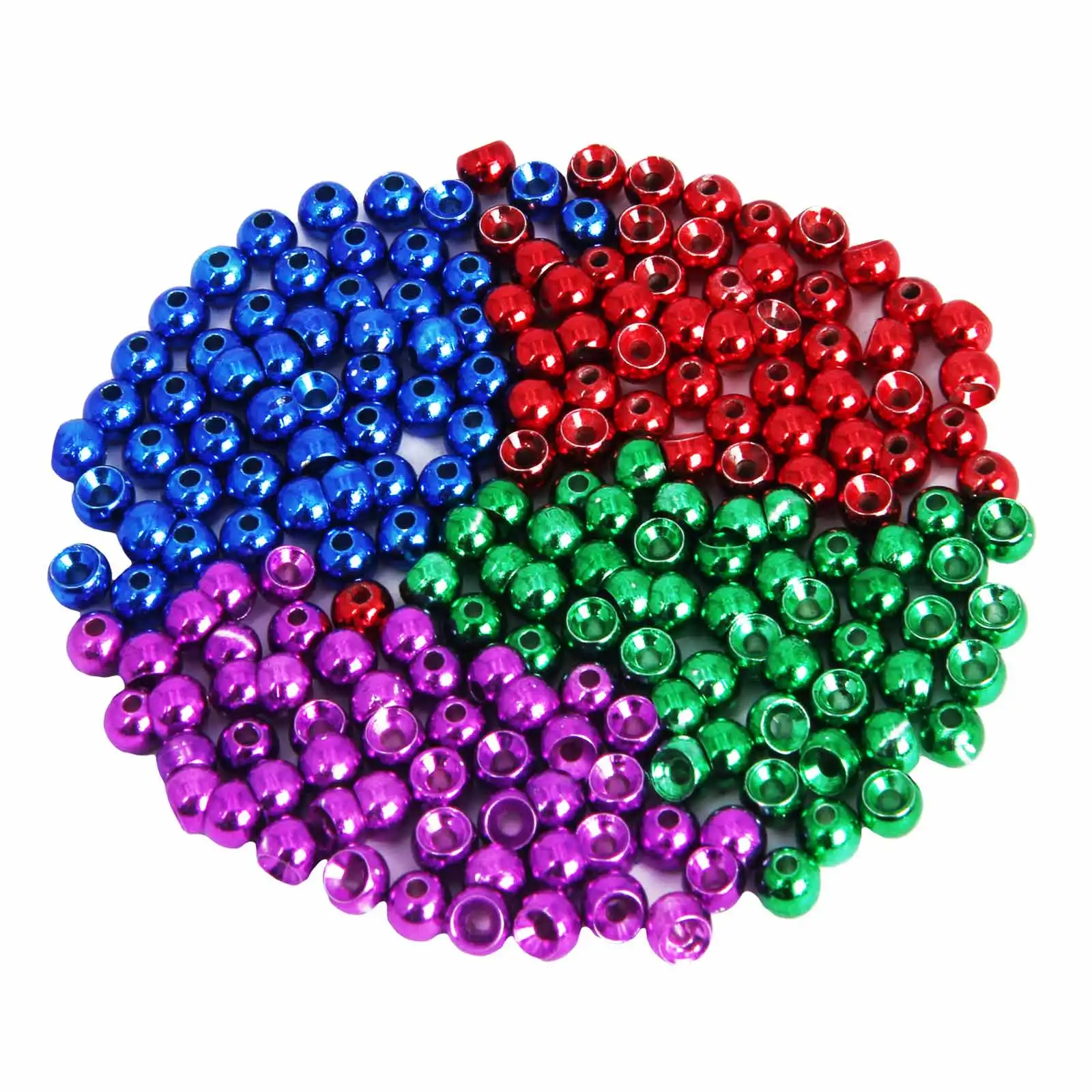 ANGLER DREAM Fly Fishing Pink Yellow Green Red Color 100pcs/lot Tungsten Bead 2.0-4.65mm Fly Tying Beads Tool