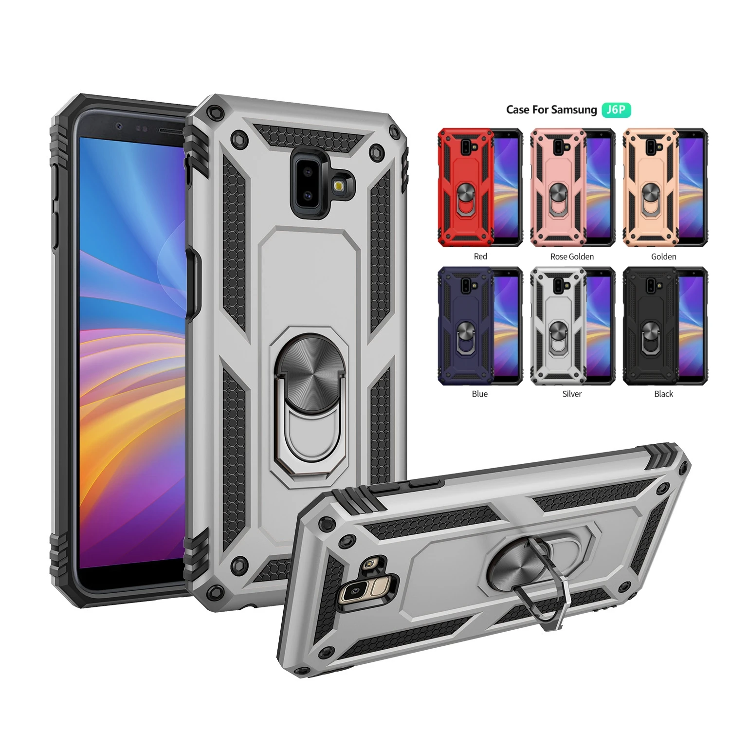 Military Grade Protection Cover With Kickstand For Samsung Galaxy J7 Prime J5PRO J7PRO J7 J6 J4 2018 J4 J6 Plus Case