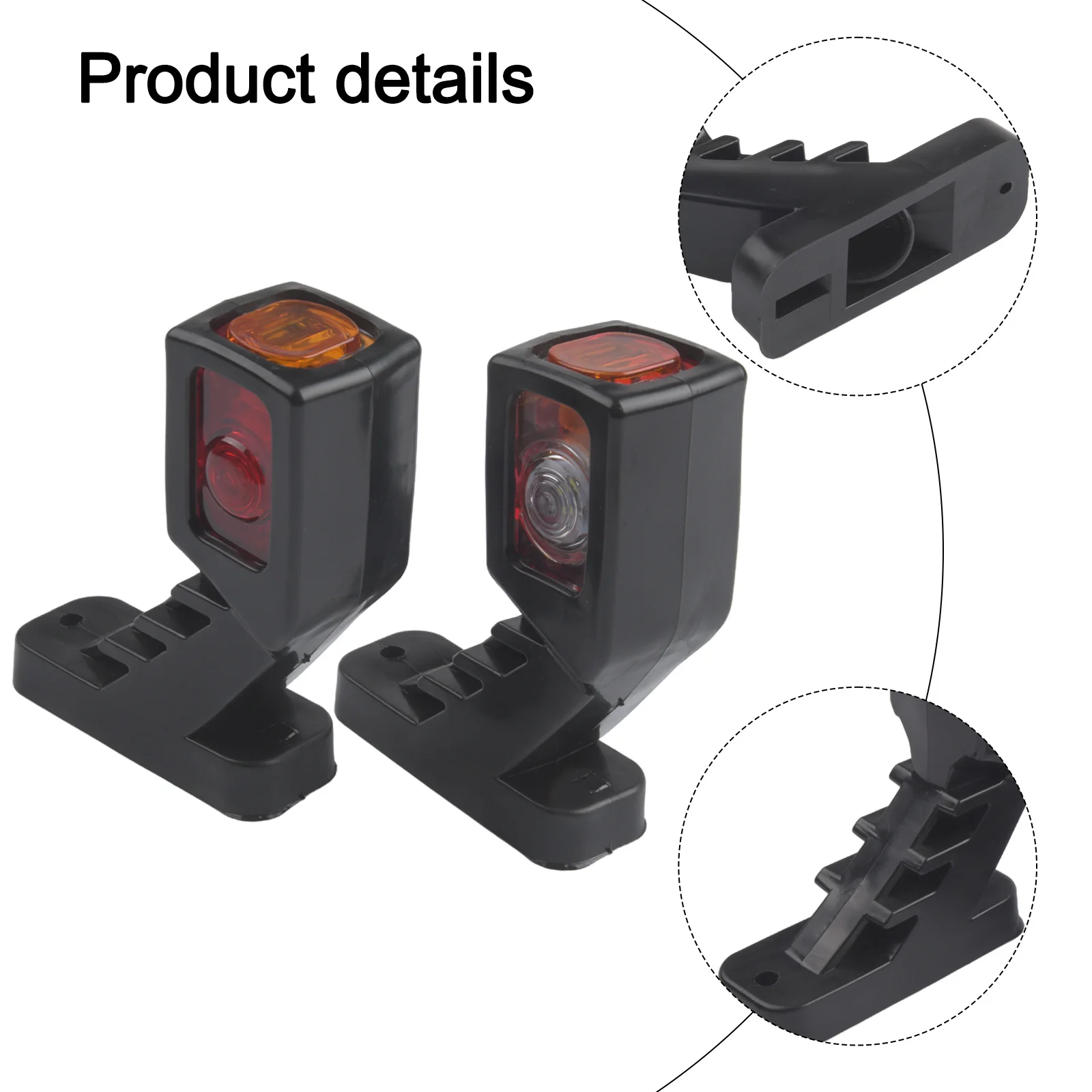 

Vehicle Lighting Indicator Light Assembly Nighttime Visibility 12V-24V Compatibility 9 LEDs Illumination Bright Visibility