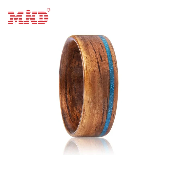 

factory price wooden circle rings mens smart ring for men rfid nfc