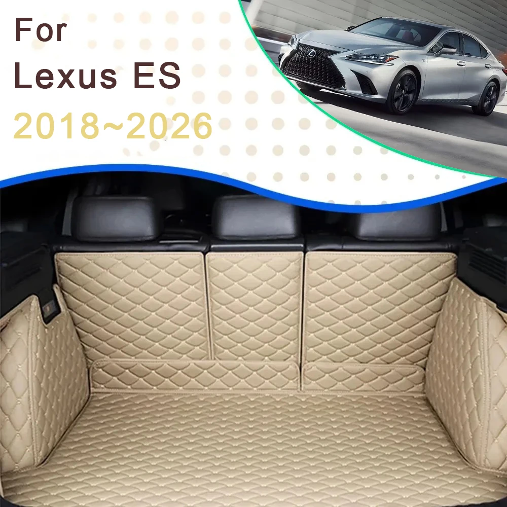 

Car Trunk Cargo Liner For Lexus ES 350 300h 250 Hybrid Fuel 2018~2026 Rug Rear Boor Mats Carpet Storage Pads Auto Accessories