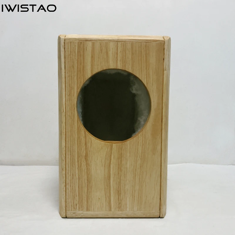 IWISTAO HIFI Scaffale da 6,5 pollici Scaffale per altoparlanti vuoto in legno massello Gamma completa 1 paio stile italiano invertito da 16,5 litri per amplificatore valvolare
